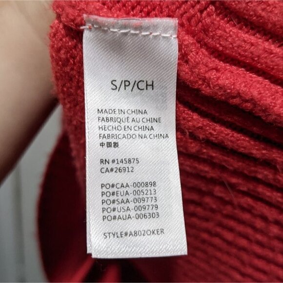 Amuse Society | Keri Long Sleeve Sweater in Red - Picture 5 of 6